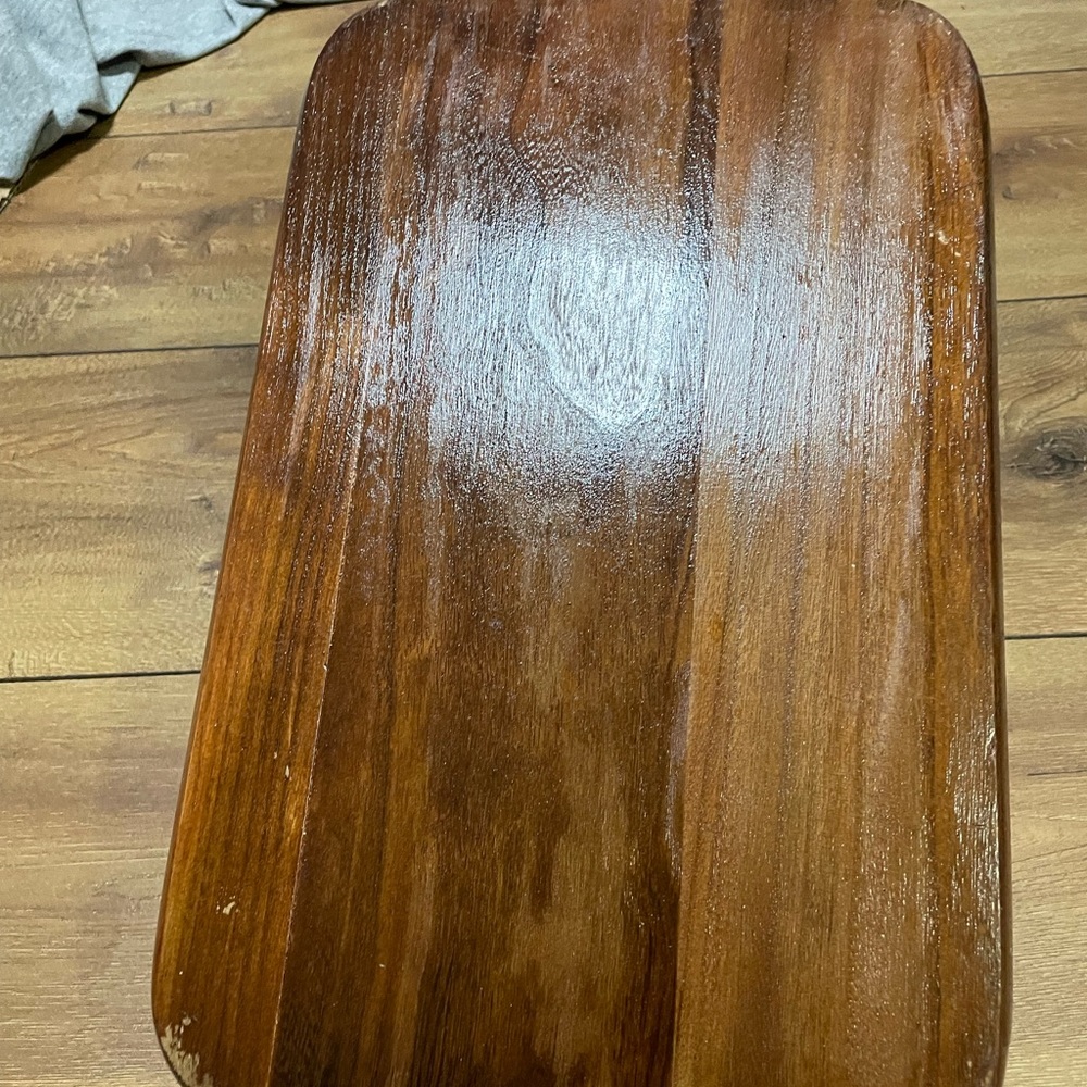 Wooden Tray With Wood burning Design of Fruit Trees - Picture 3 of 7